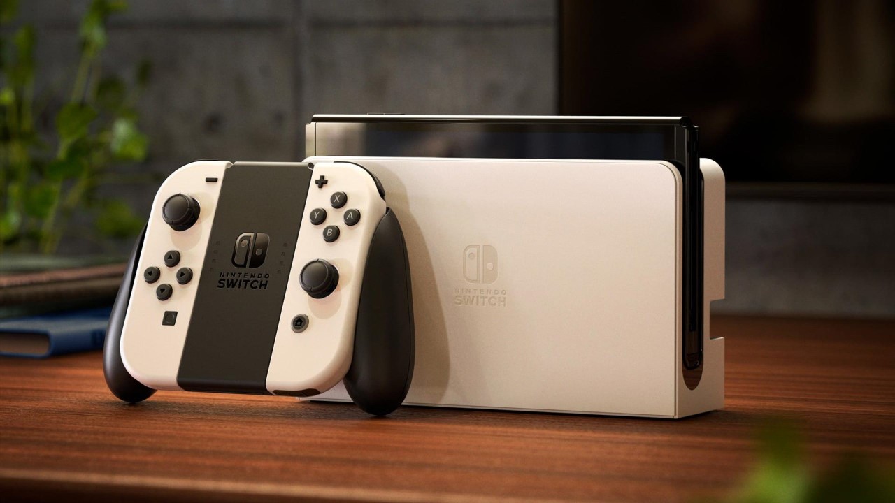 Máy chơi game handheld Switch OLED mới của Nintendo.